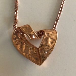Copper color heart pendant